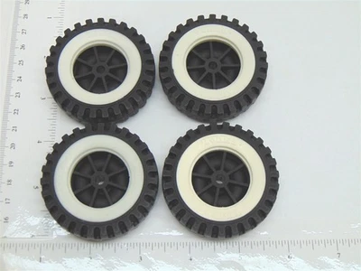 Set of 4 Tonka Plastic Wheels/Inserts Replacement Toy Parts TKP-072-4 - Image 1 of 4