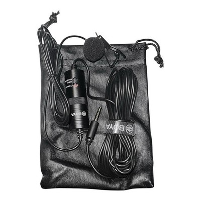 BOYA BY-M1 Lavalier Condenser Microphone for iPhone Samsung DSLR Camcorder PC