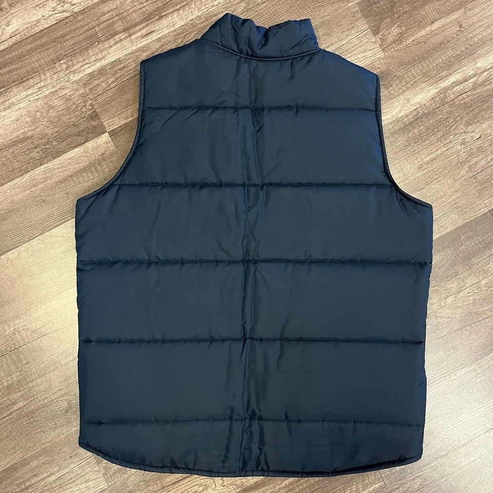 CHALECO ACOLCHADO PARCHE EMPLEADO AT&T AZUL BLANCO COMUNICACIONES BELL SYSTEM DE COLECCIÓN L H3 Foto 2 de 4