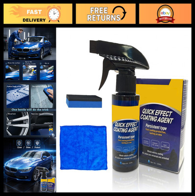Nano Car Coating Spray - Quick Effect Car Wax Polish, Waterless Wash & Gloss Enh