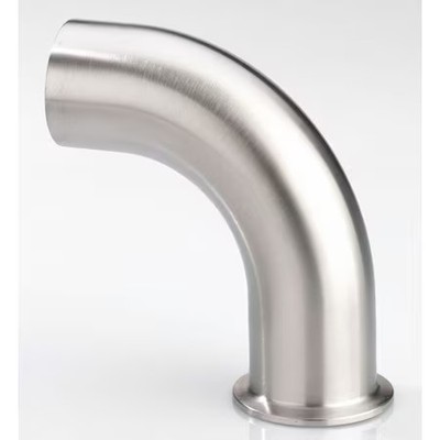 VNE E2C2.5 Elb 90 deg., Tang One End Clamp, T304