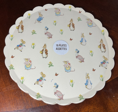 Meri Meri BEATRIX POTTER PETER RABBIT PLATES (16) NWT