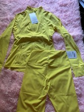 Lululemon Women s Yellow 2-Piece Zip Jacket &...