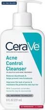 CeraVe Acne Control Cleanser, Face Wash with 2 Salicylic Acid, 8 oz  Skin Care