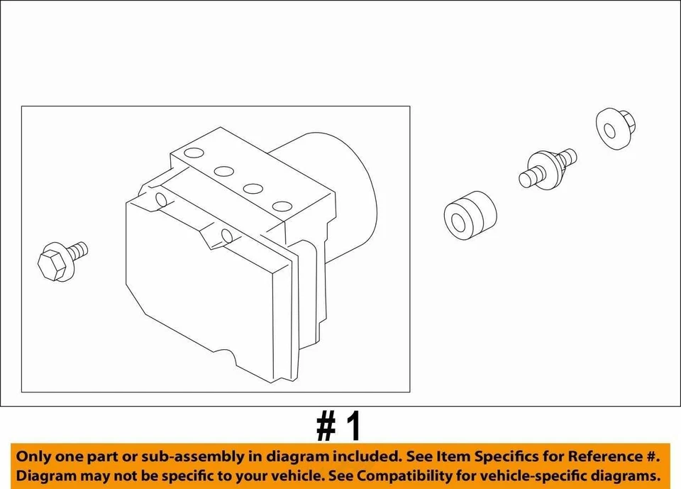ABS Pump Anti-Lock Brake Part Actuator And Pump Assembly Fits 05 SAAB 9-2X 14079 Foto 4 de 4