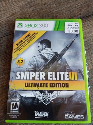 Sniper Elite 3 Ultimate Edition Xbox 360 Complete CIB