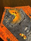 Handcrafted-Quilted Table Runner-Halloween Symbols-Haunted House-Spiders & Webs — photo 7