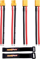 XT30 Connectors Plugs Male  Famale with 16AWG 16 Gauge Silicone W/Battery Strap