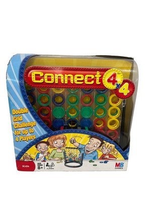MB Games 2008 Hasbro Connect 4 X 4 Game 14714 Double Grid New & Sealed!RARE!