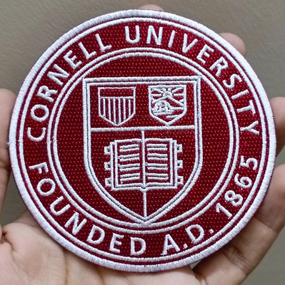 Cornell University Logo Iron On Patch - Sew Patch - Embroidered Patch 4''x4''