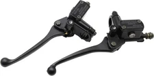 PRO BAT 7/8" 22mm Front Brake Master Cylinder Lever Pump with 1 Pair, Black 