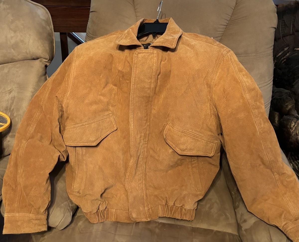 Men’s Large Leather Joshua Ross 6 Pocket Jacket excellent condition View 2