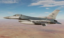 Lockheed Martin F-16 Fighting Falcon 107th Fighter Squadron WoodModel Large 1/32