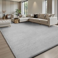 Extra Large Rugs Short Pile Soft Fluffy Anti-Slip Mat Living Room Bedroom Carpet