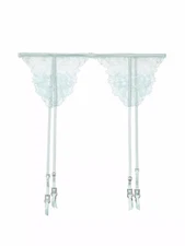 Victoria’s Secret Lace Garter Belt Light Blue Sexy Lingerie Adjustable Suspender