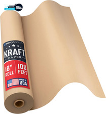 18 X 1200 Brown Kraft Packing Paper  USA Made  Versatile for Different Arts