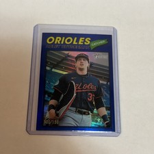 2026 Topps Heritage Adley Rutschman Blue Chrome /150 Baltimore Orioles