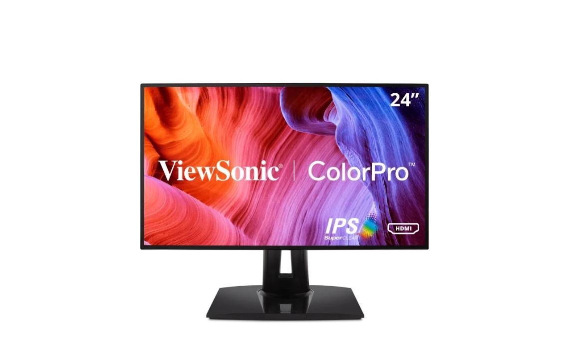 Moniteur Viewsonic VP2458 24'' noir avec dalle IPS et ergonomie complète pour créateurs