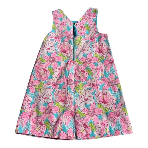 Tommy Bahama Floral Tank Dress Girls Size 5 Pink And Blue Summer Dress EUC - Picture 2 of 5