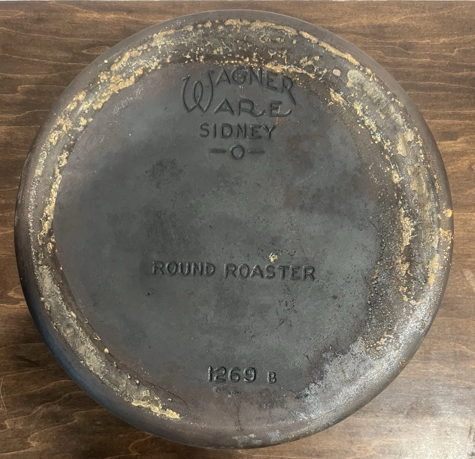 Cracked Wagner #9 Cast Iron Dutch Oven Pot Sidney O USA No Lid Pattern 1269 B