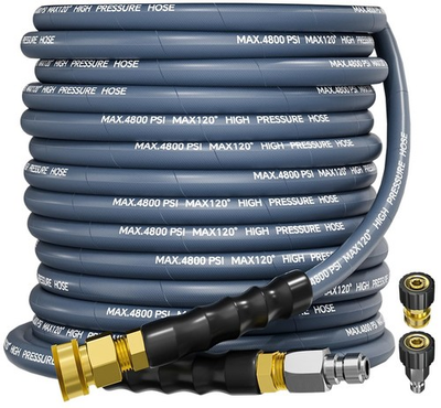 #ad 3 8 inch 4800PSI Pressure Washer Hose 50FT Swivel Quick Connect Max 248F $124.70