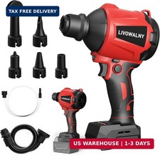 LIVOWALNY Cordless Air Pump Dust Blower Compatible with Milwaukee 18V Battery, B