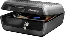  Certified Fireproof and Waterproof Safe Box with Key, 10L, 419 x 193 x 375 mm, 