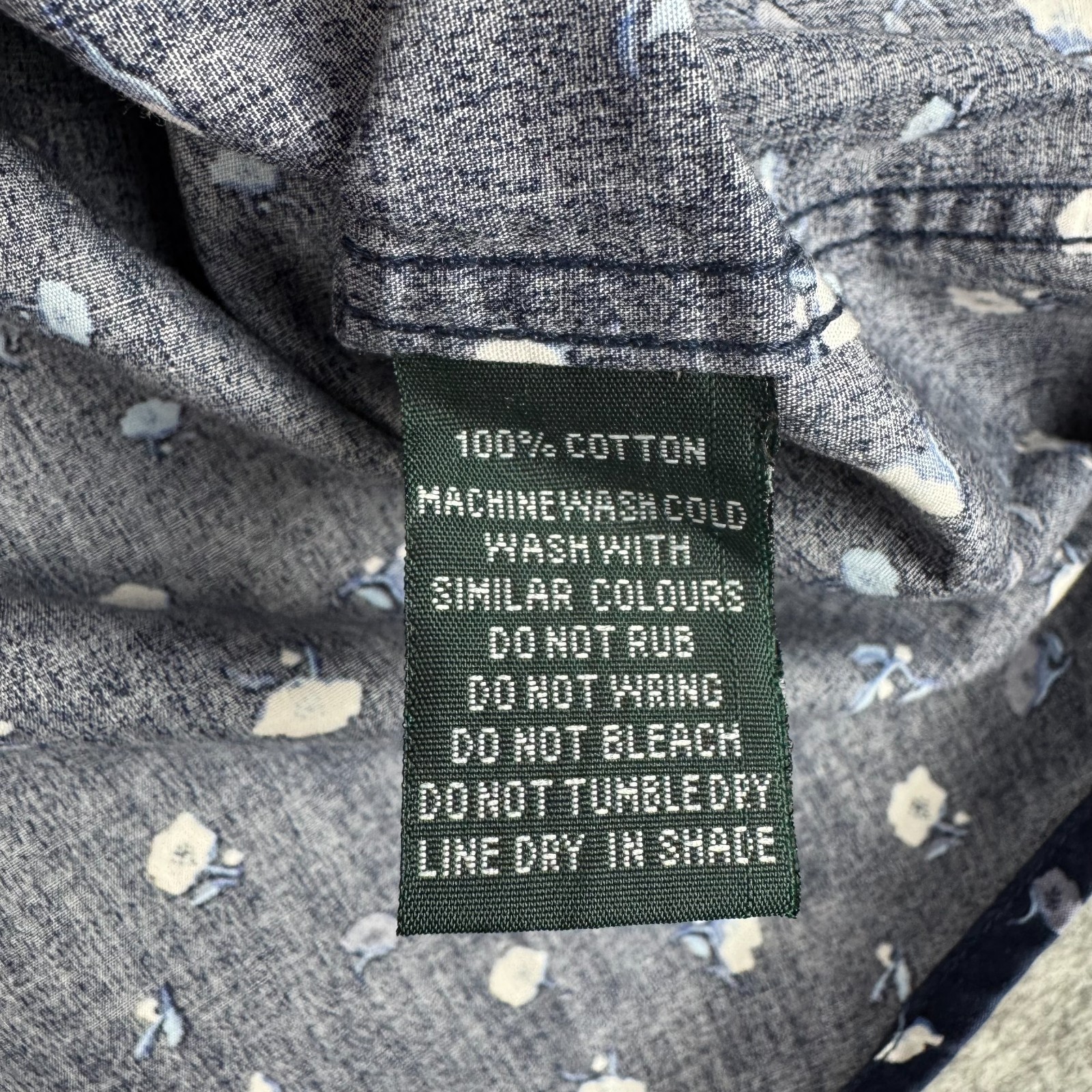 Rodd & Gunn Button Up Shirt Sports Fit Cotton Floral Blue Mens XL