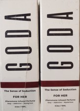 Goda For Her Pheromone Infused Perfume 0.5 fl oz Vegan Lot Of 2 New
