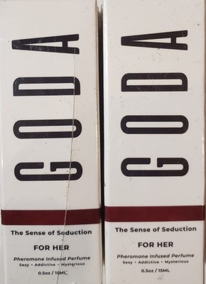 Goda For Her Pheromone Infused Perfume 0.5 fl oz  Vegan Lot Of 2 New