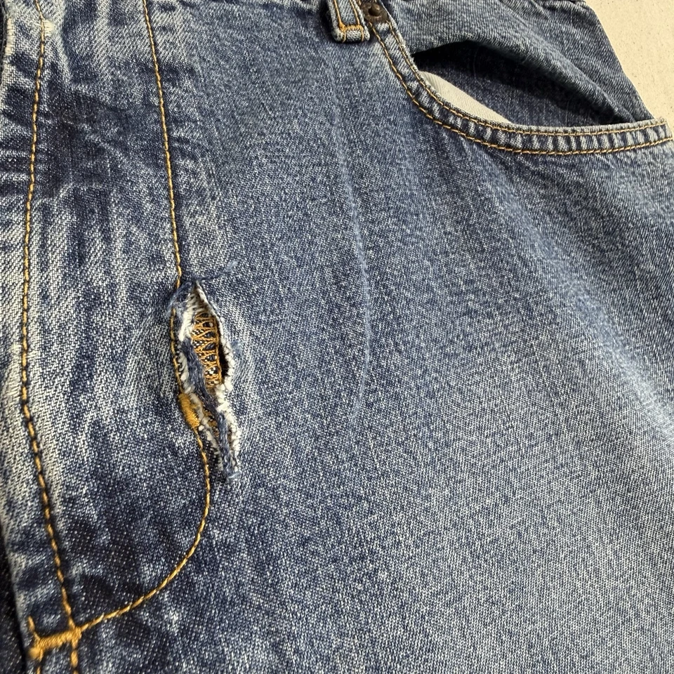 Polo Ralph Lauren Co Demin Falda Larga abertura para Mujer Talla 10 Bolsillos Azules *defecto Foto 4 de 4