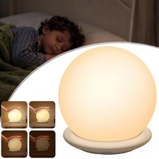 LED Nachtlicht Tischlampe Tischleuchte Kugel Nachttischleuchte Kinder Stilllicht