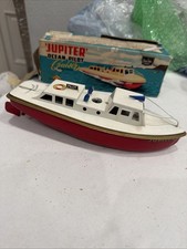 VINTAGE TINPLATE SUTCLIFFE BOAT JUPITER OCEAN PILOT CLOCKWORK TRIANG   