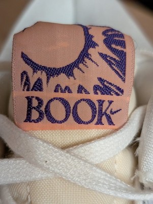 Nike Book 1 Chapter One White Orange Purple Leather Low Top