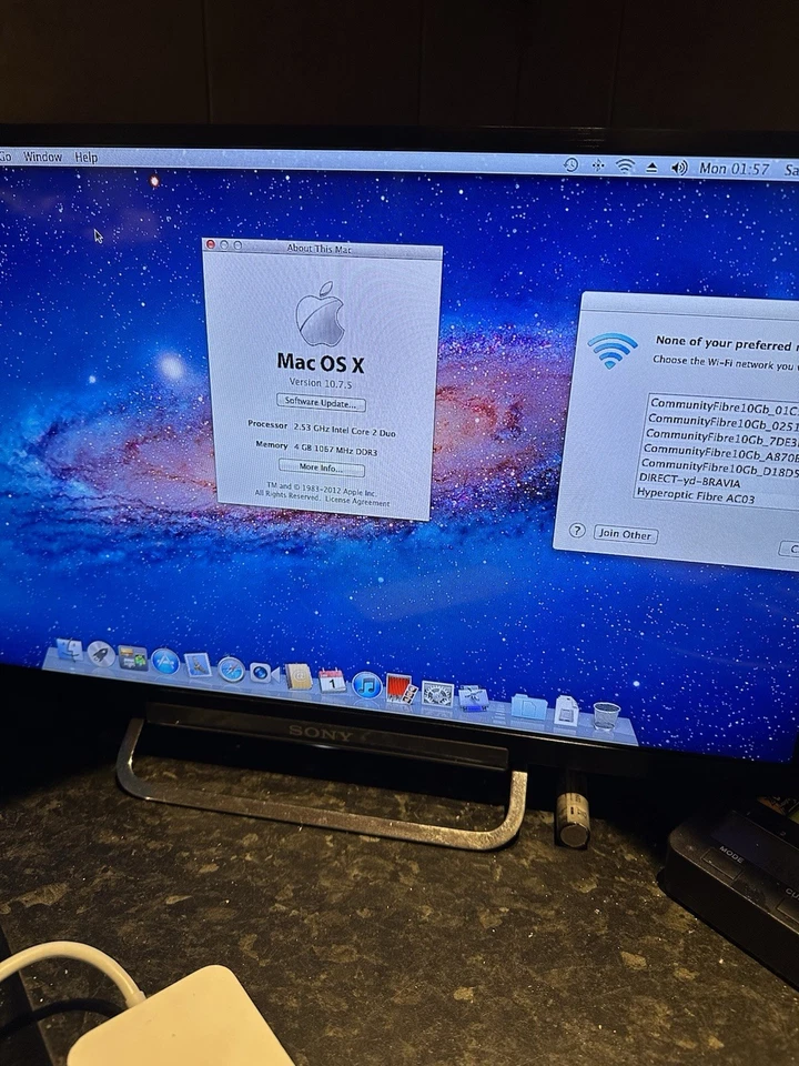 Apple Mac Mini A1283 Intel Core 2 Duo 2.5GHz 4GB Ram 320GB DVDRW BLUETOOTH + PSU - Image 2 of 4