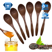 HolzlöFfel Set 6 StüCk Handgefertigt KaffeelöFfel HoniglöFfel KüChenzubehöR