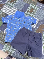 Polo Ralph Lauren Kids BOYS 18months Polo shirt and Shorts PREOWNED