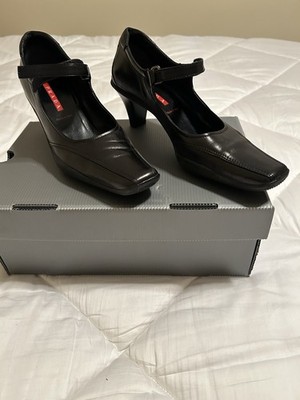 Prada Size 39 Calzature Donna  (Nappa Sport Nero) NWT