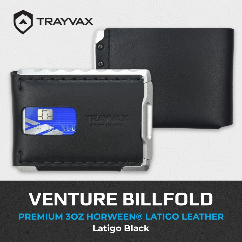 Venture Billfold Wallet, Front Pocket Money and Credit Card Holder, Minimalis... - Image 2 of 4