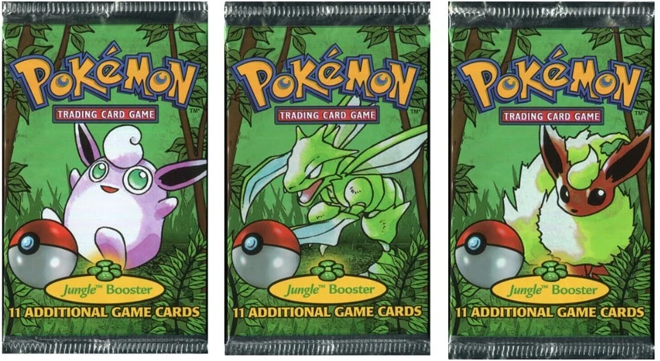 Pokémon TCG Jungle Sealed Collectible Card Game Packs in English