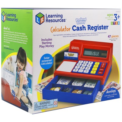 Learning Resources Registrierkasse Kinderrechner UK Geld 3+