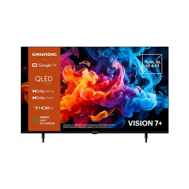 Grundig 50GUB7540 Q 126cm 50 Zoll 4K UHD QLED Fernseher Google Smart TV WLAN HDR