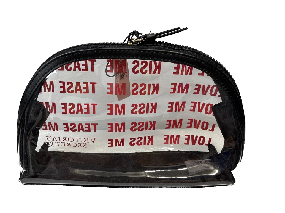 BOLSO DE BELLEZA Victoria's Secret Love Me Kiss Me Tease Me Maquillaje Viaje COSMÉTICOS  Foto 2 de 4