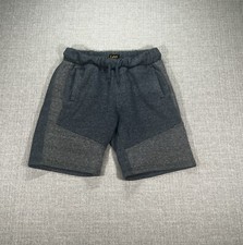 Lee Shorts Boys Medium Gray Cotton Logo Drawstrings Pockets Kids Outdoors