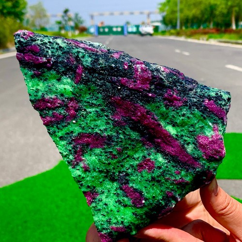 2.02LB Natural green Ruby zoisite (anylite) crystal Chakra Healing Energy - Picture 20 of 21