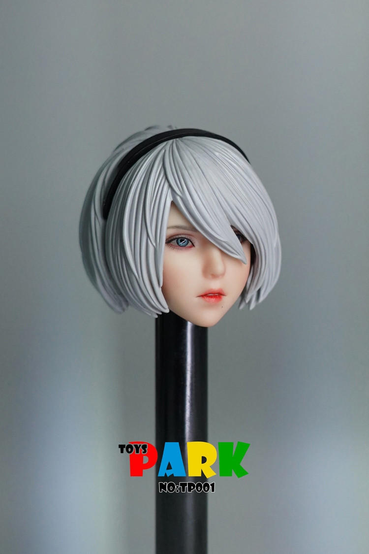 1/6 Scale Set026 Nier: Automata 2B Head Sculpt Model for 12