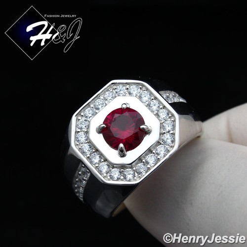 MEN 925 STERLING SILVER ICY BLING CUBIC 
