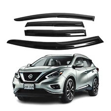 Fits Nissan Murano 2015-2024 Side Window Visor Sun Rain Deflector Guard Thick
