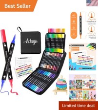 Creative 60-Color Acrylic Paint Pens Set in Portable Case, Perfect for All Ages