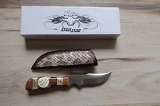 Rite Edge Steel Stag SS-7027 Knife with sheaf